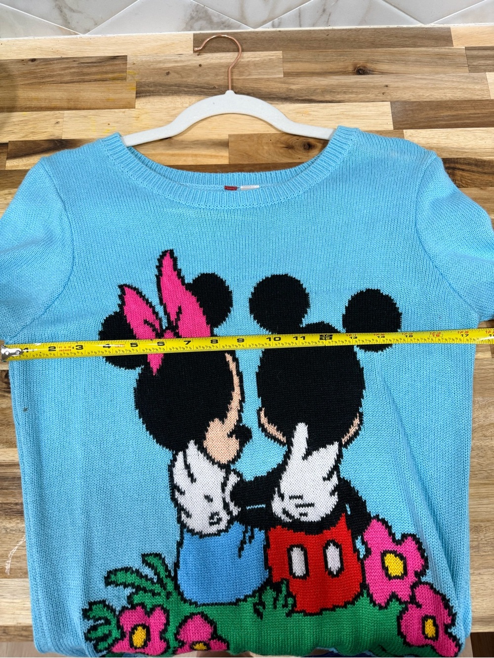 H&M Light Blue Minnie & Mickey Graphic Crewneck Sweater - Picture 6 of 7